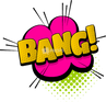 "Bang" Speech Bubble