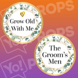 Bohemian Ivy Wedding Prop - Grow Old With Me / The Groom's Men