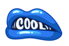 "Cool" Blue Lips Sticker