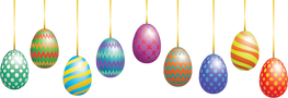 Hanging Easter Eggs Overlay