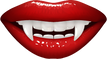 Glossy Red Vampire Fangs
