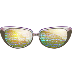 Gold Sparkle Glasses