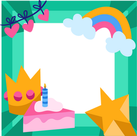 Green Birthday Collage Frame