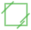 Green Neon Square Frame