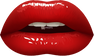 Glossy Red Lips