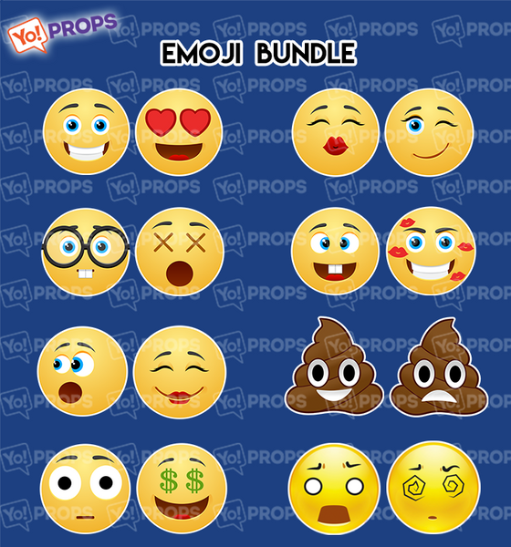 A Set Of (8) Emoji Signs