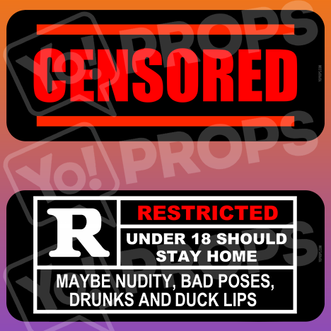 Adult - “Rated R” & “Censored”
