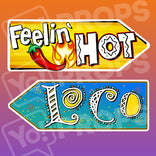 Fiesta Signs Prop - Feelin' Hot / Loco