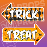 Halloween Sign Prop - Trick/Treat