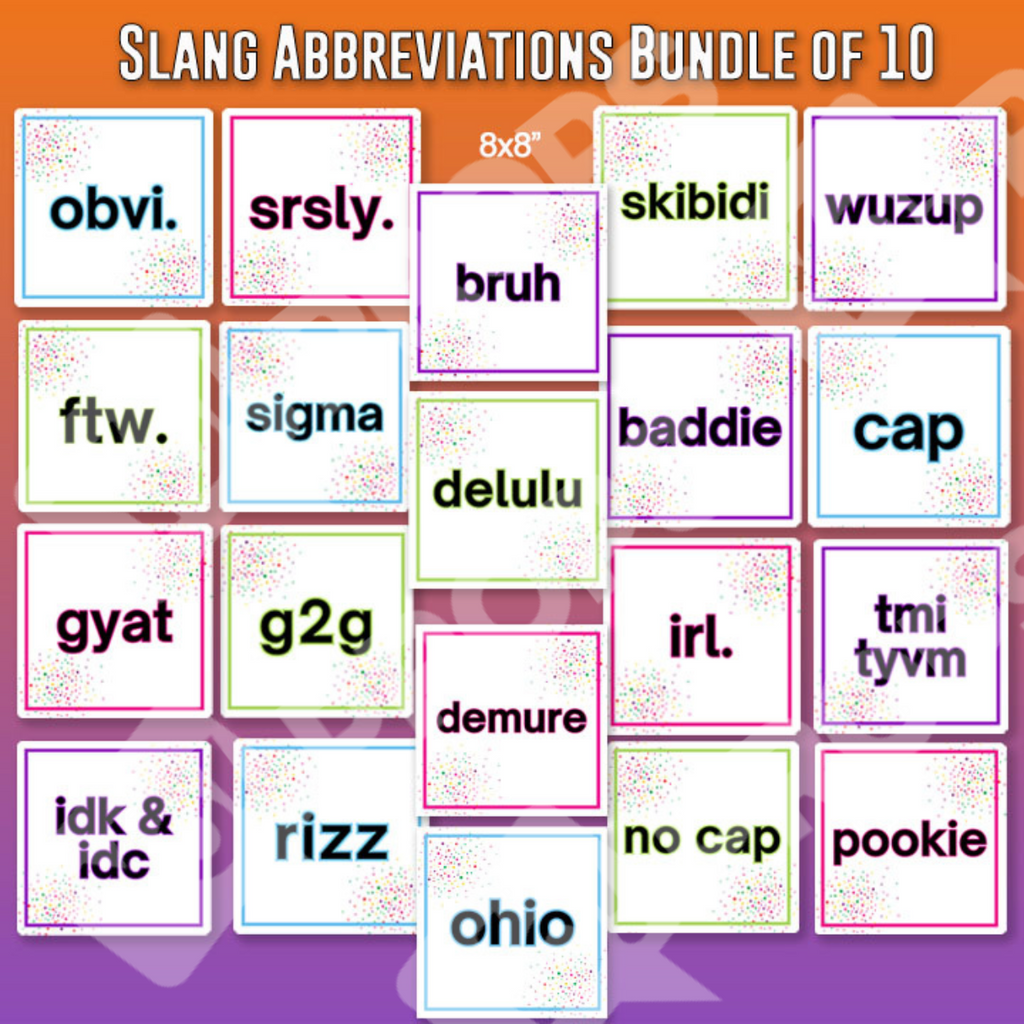 Slang Abbreviations Prop -IDK & IDC / Rizz