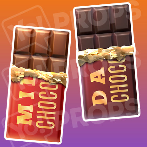 Food prop – Milk/Dark Chocolate Bar