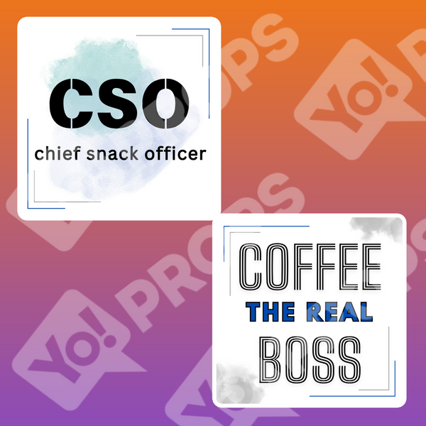 Office Party Prop - CSO (chief snack officer) / Coffee, The Real Boss