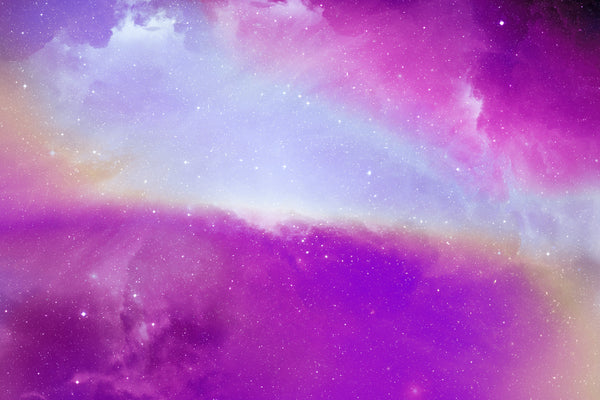 Purple Holographic Space Background