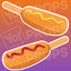 Food prop – Ketchup/Mustard on Corndog