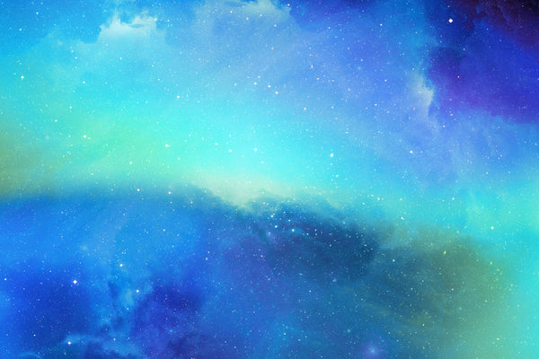 Light Blue Holographic Space Background