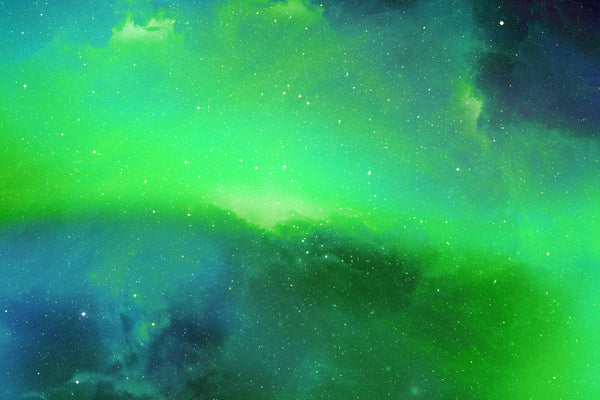 Green Holographic Space Background