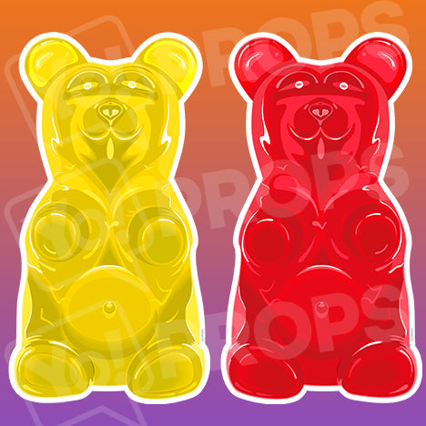 Food prop – Yellow/Red Gummy Bear