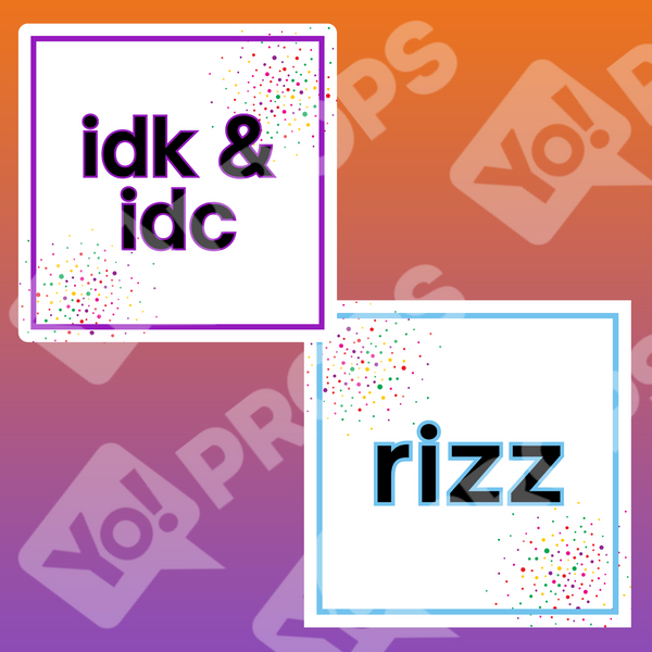 Slang Abbreviations Prop -IDK & IDC / Rizz