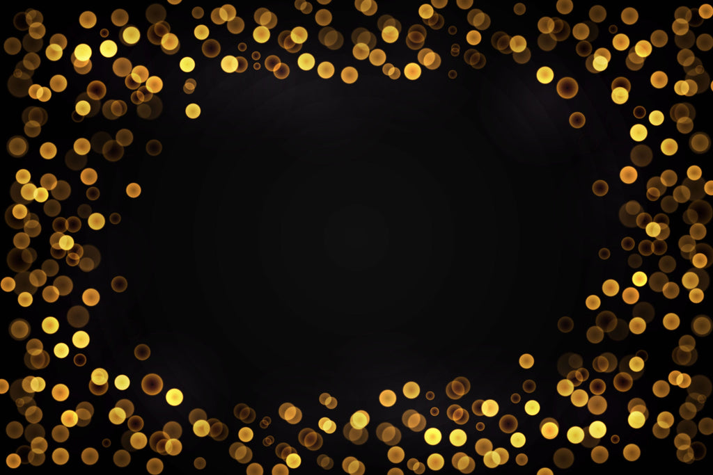 Golden Sparkle Lights Background