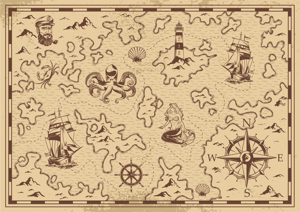 Pirate Map Background