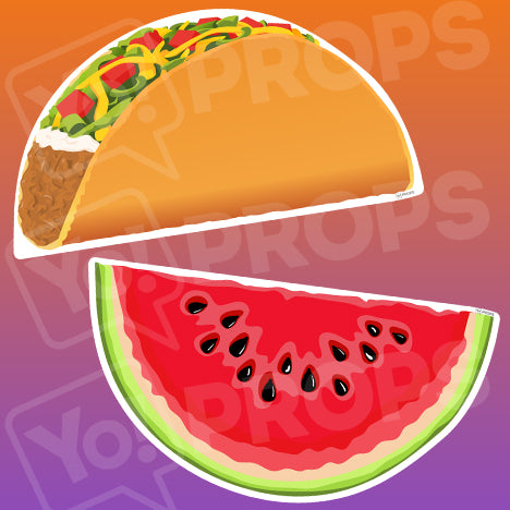 Food prop – Watermelon/Taco