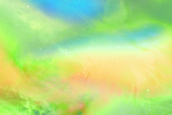 Light Green Holographic Space Background