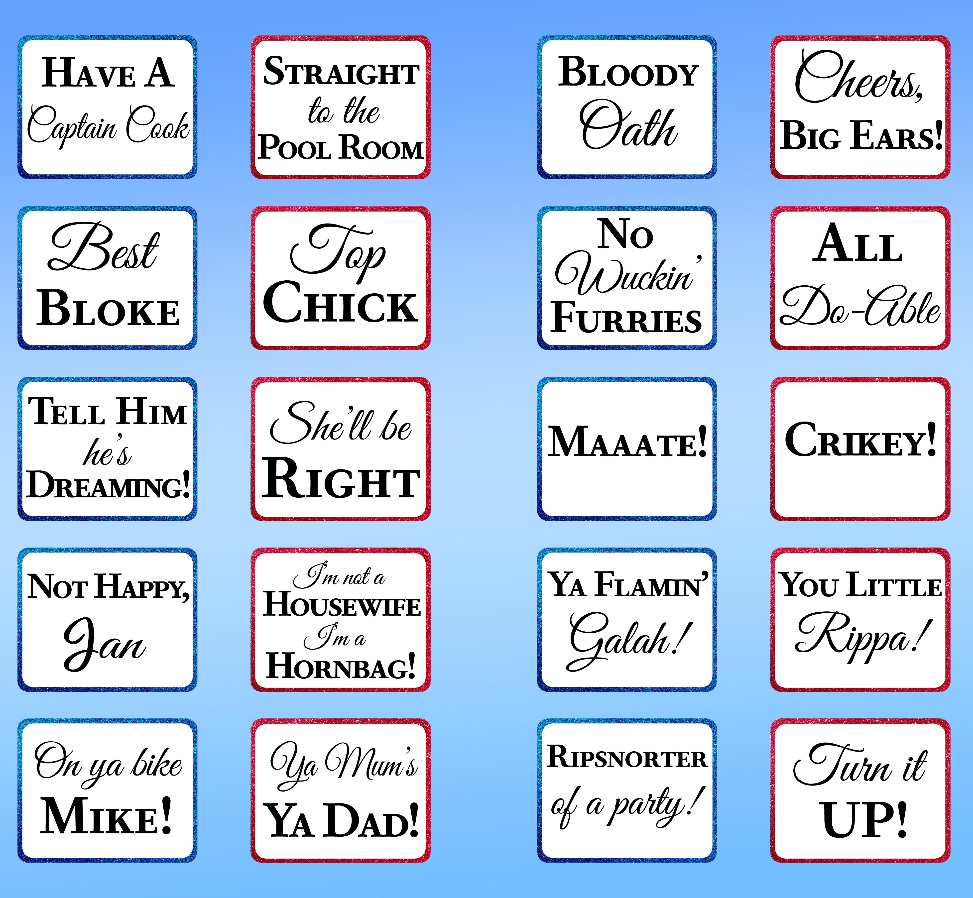 Aussie Slang – Yo Props