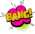 "Bang" Speech Bubble