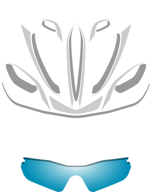 Bicycle Helmet and Glasses