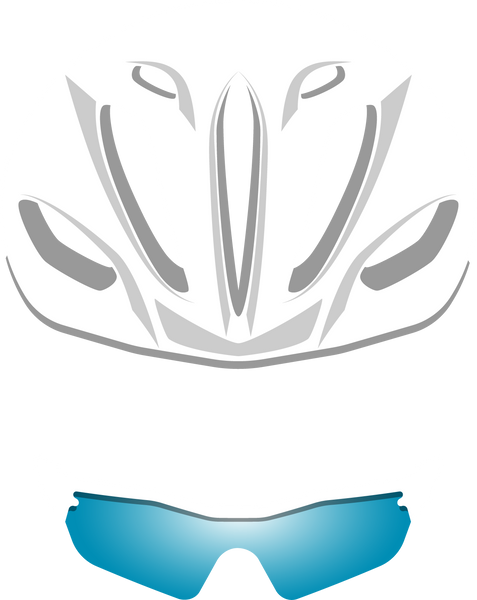 Bicycle Helmet and Glasses