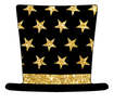 Black and Gold Top Hat