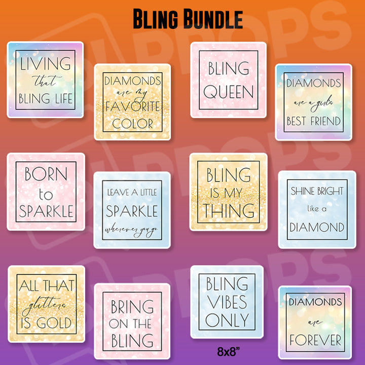 Bling Bundle Prop - Born to Sparkle / Leave a Little Sparkle Wherever You Go