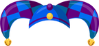 Blue & Purple Jester Hat