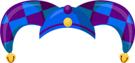 Blue & Purple Jester Hat