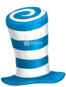 Blue Dr Seuss Hat