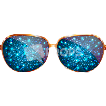 Blue Sparkle Glasses