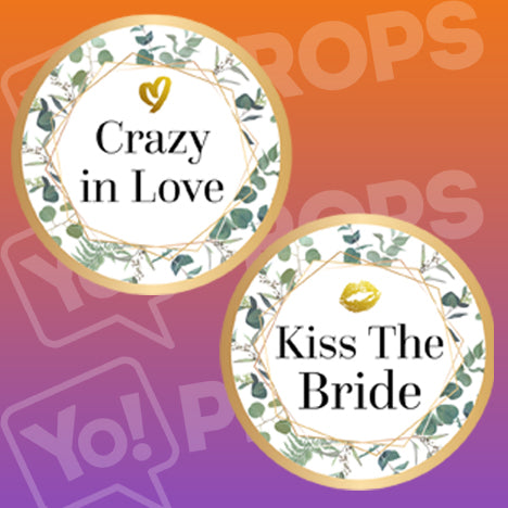 Bohemian Ivy Wedding Prop - Crazy in Love / Kiss the Bride