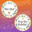 Bohemian Ivy Wedding Prop - We Do! / Pop the Bubbly