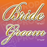 Gold Bride & Groom