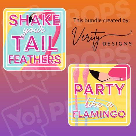 Flamingo Prop - Shake your Tail Feathers / Party Like a Flamingo