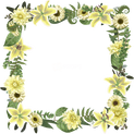 Floral Frame Overlay