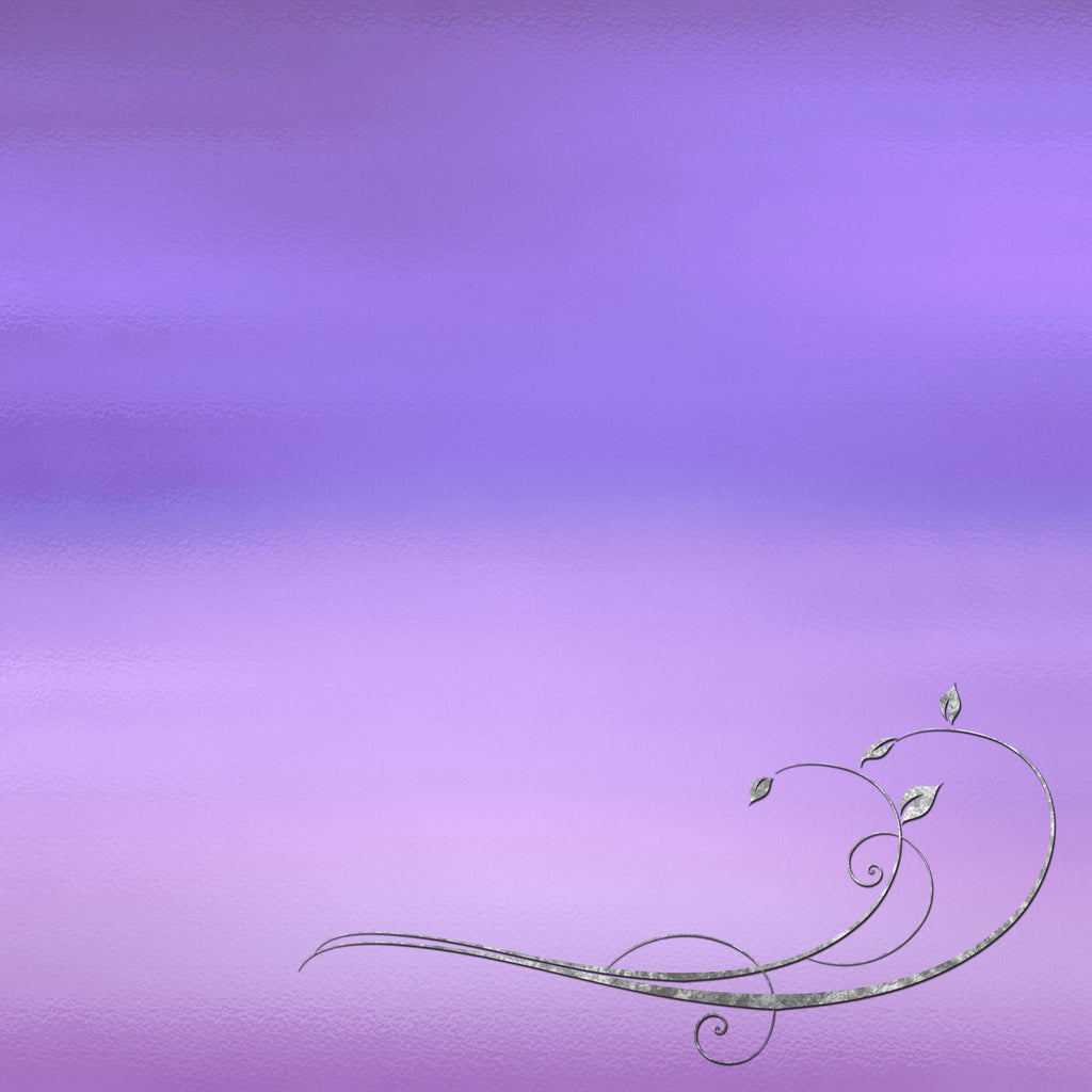 Lavender Glass Silver Background