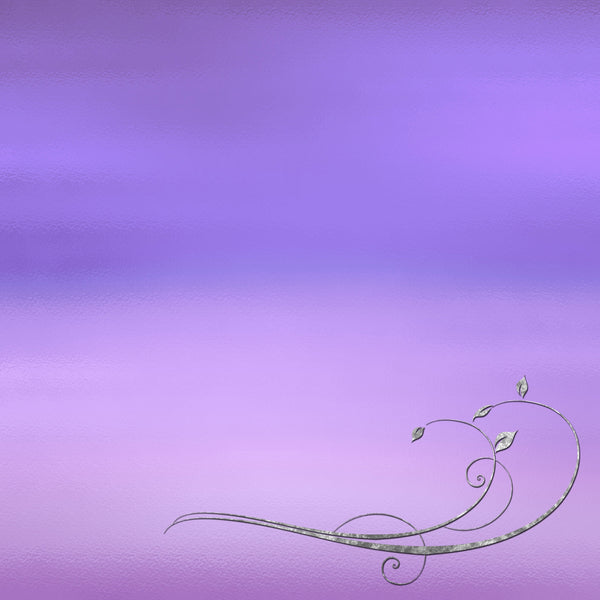 Lavender Glass Silver Background