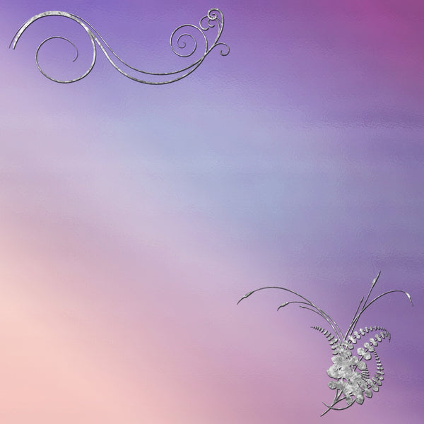 Lavender Amethyst Glass Silver Background