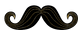 Black and Gold Mustache