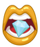 Gold Diamond Lips
