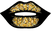 Black Gold Sparkly Lips 2