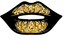 Black Gold Sparkly Lips 2