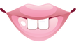 Goofy Buck Teeth Pink Lips
