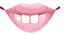 Goofy Buck Teeth Pink Lips